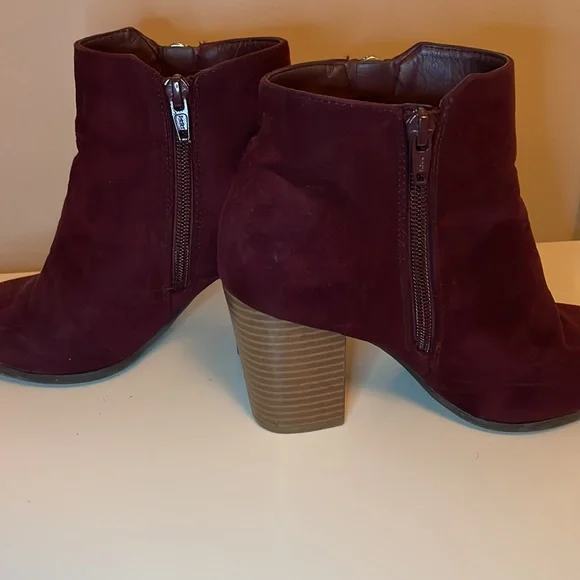 Maroon heeled booties - Picture 6 of 7